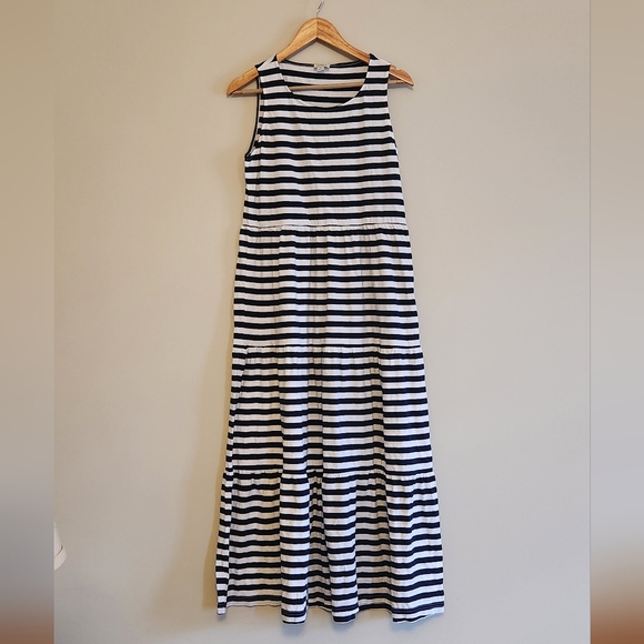 J Crew Factory Tiered Knit Maxi Dress NWOT - Picture 4 of 8